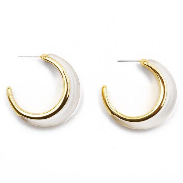 2020 new fashion gold moon arch hoop earrings for women elegant resin half round earring women eardrop jewelry, Golden
2020 new fashion gold moon arch hoop earrings for women elegant resin half round earring women eardrop jewelry, Golden