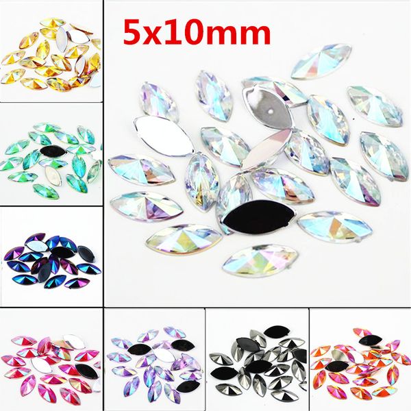 horse eye shape resin ab crystal acrylic rhinestone 5x10mm 500pcs flat back tip multifaceted diy nail decoration, Silver;gold
horse eye shape resin ab crystal acrylic rhinestone 5x10mm 500pcs flat back tip multifaceted diy nail decoration, Silver;gold