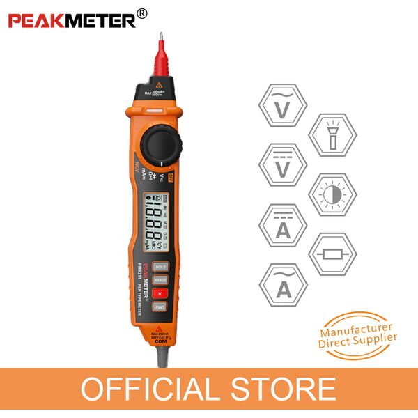 peakmeter pm8211 pen type digital multimeter with probe acv dcv electric handheld tester multimeter resistance ncv continuity
peakmeter pm8211 pen type digital multimeter with probe acv dcv electric handheld tester multimeter resistance ncv continuity