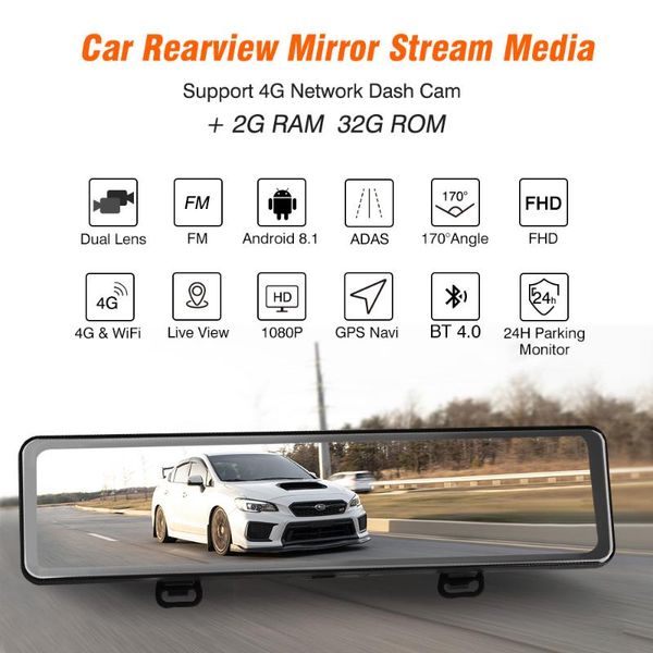 12" android 8.1 d60 car dvr rearview mirror gps stream media fhd 1080p car wifi dash camera adas front & rear lens 1200+500mega
12" android 8.1 d60 car dvr rearview mirror gps stream media fhd 1080p car wifi dash camera adas front & rear lens 1200+500mega