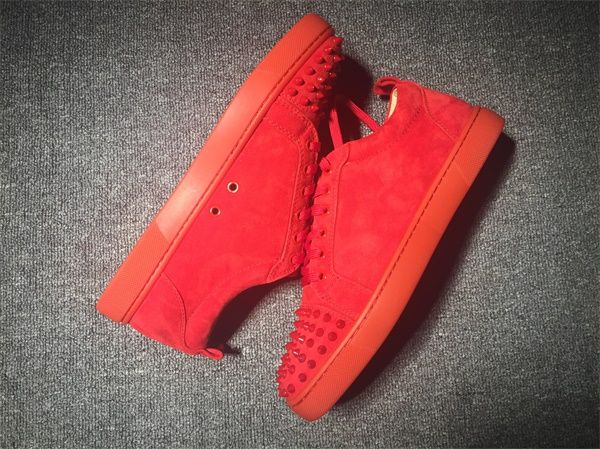 new style red bottoms junior spikes orlato men flat triple green suede leather vintage sock low sneaker runner martin trainer lll, Black
new style red bottoms junior spikes orlato men flat triple green suede leather vintage sock low sneaker runner martin trainer lll, Black