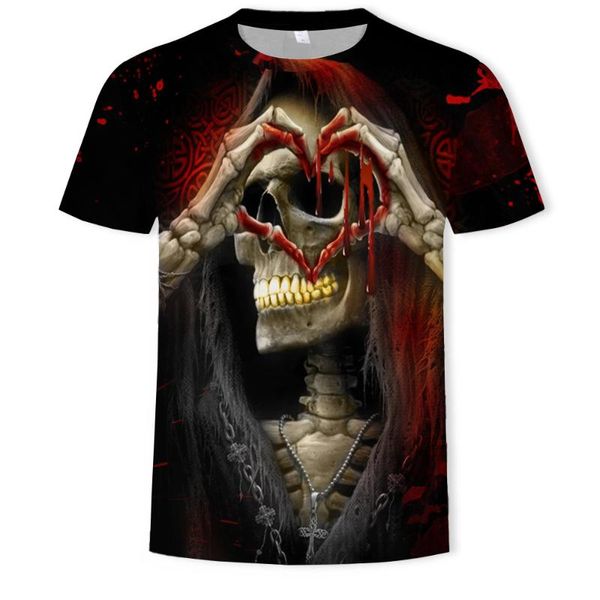 new men's skull t-shirt brand punk style finger skull 3d t-shirt men's hip hop 3d print, White;black
new men's skull t-shirt brand punk style finger skull 3d t-shirt men's hip hop 3d print, White;black