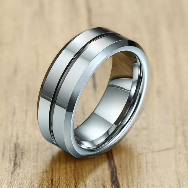 nhgbft vintage tungsten ring for mens casual gray thin groove tungsten carbide ring, Slivery;golden
nhgbft vintage tungsten ring for mens casual gray thin groove tungsten carbide ring, Slivery;golden