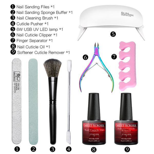 nail set uv led lamp dryer with 9pcs nail gel polish kit soak off manicure tools set file tools kits for art
nail set uv led lamp dryer with 9pcs nail gel polish kit soak off manicure tools set file tools kits for art