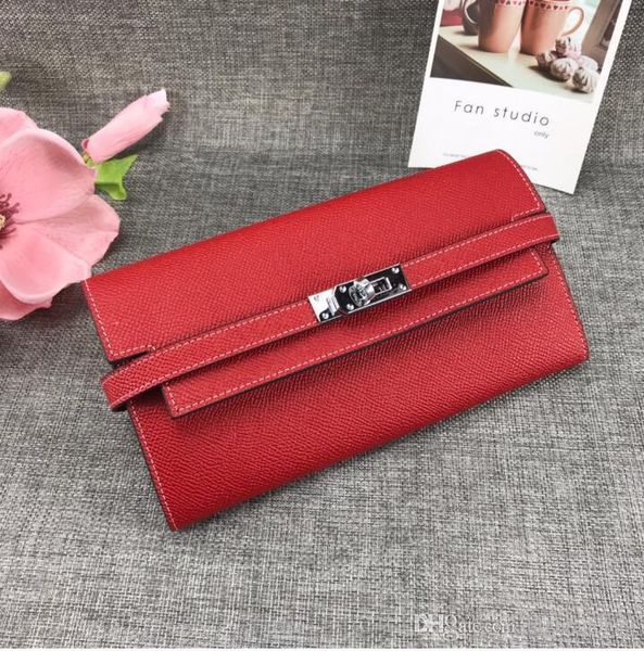 selling 2019 brand espom woman long wallets card holders purse passport bags fashion genuine leather for lady, Red;black
selling 2019 brand espom woman long wallets card holders purse passport bags fashion genuine leather for lady, Red;black