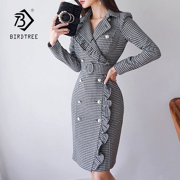 new women slim plaid trench dresses notched double breasted ruffles bodycon blazer dress with belt elegant office lady d86003f, Tan;black
new women slim plaid trench dresses notched double breasted ruffles bodycon blazer dress with belt elegant office lady d86003f, Tan;black