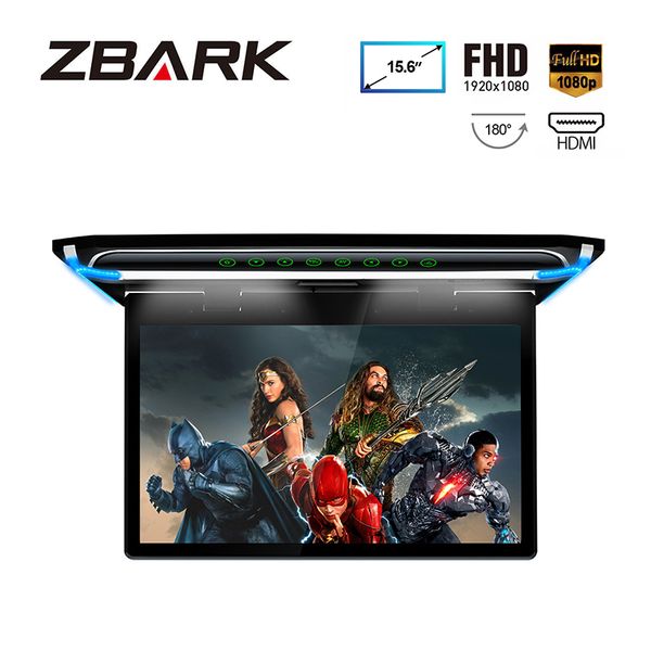 15.6" monitor 1080p video hd digital tft screen wide screen ultra-thin car mpv roof mounted hdmi