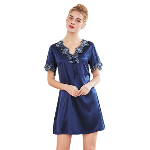 women night dress nightwear summer short sleeve sleep shirt v-neck lace night dress gown fashion elegant short kimono nightgow, Black;red
women night dress nightwear summer short sleeve sleep shirt v-neck lace night dress gown fashion elegant short kimono nightgow, Black;red