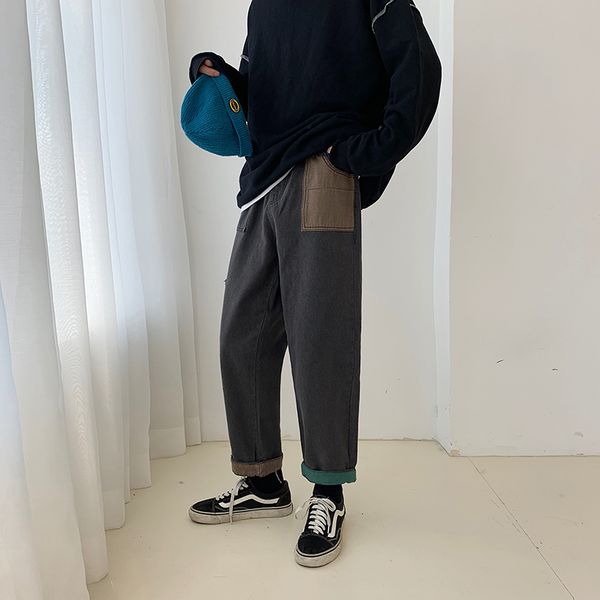 2019 autumn and winter new loose drape wide leg pants hip hop straight elastic waist ins fashion casual jeans black gray / blue
2019 autumn and winter new loose drape wide leg pants hip hop straight elastic waist ins fashion casual jeans black gray / blue