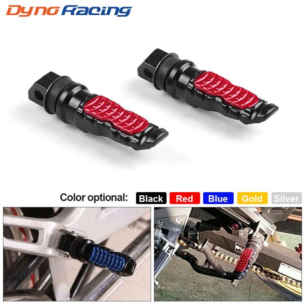 

universal aluminum motorcycle rear passenger foot pegs pedals footrest scooter foot-peg motorbike pedal modification 2pcs /set