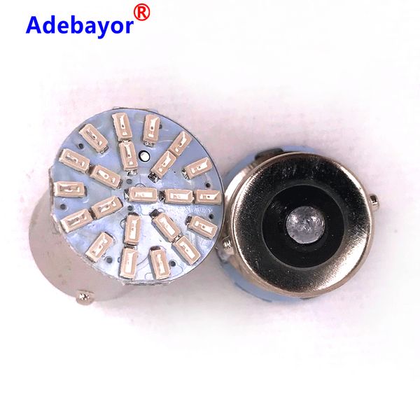 

100pcs 1156 bay15s p21w 3014 22 smd car led turn parking signal lights brake tail lamps auto rear reverse bulbs dc 24v