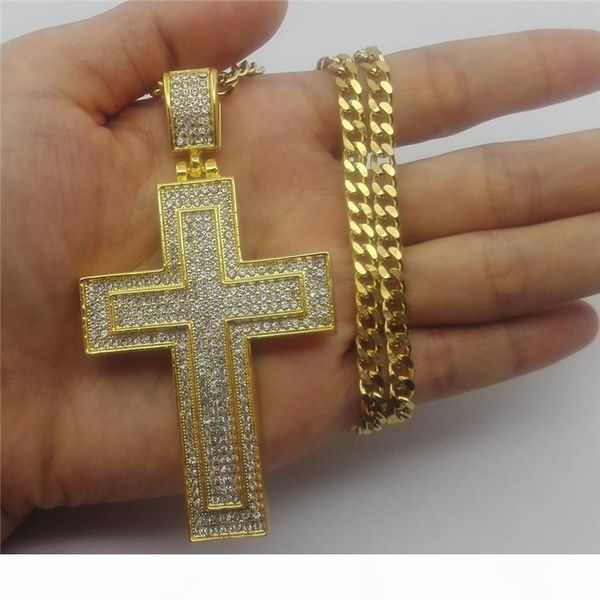 из нержавеющей стали полный rhinestone крест кулон ожерелья длинные кубинский цепочка моды ожерелье для мужской хип-хоп ювелирных изделий, Silver
из нержавеющей стали полный rhinestone крест кулон ожерелья длинные кубинский цепочка моды ожерелье для мужской хип-хоп ювелирных изделий, Silver
