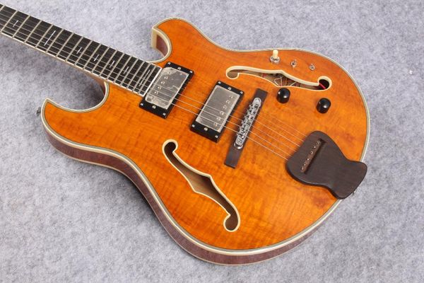 OEM Factory usa redwood top Golden hardware Deadwood hollow body custom LP guitar,Free shipping
OEM Factory usa redwood top Golden hardware Deadwood hollow body custom LP guitar,Free shipping