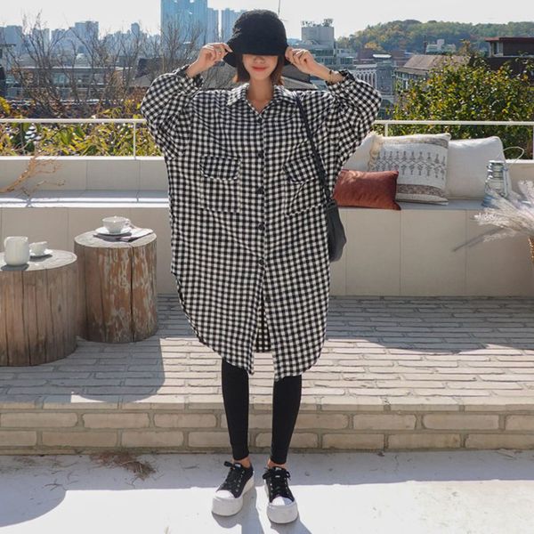 superaen 2020 spring and autumn new plaid thick long-sleeved shirt female korean style cotton women blouses and wild, White
superaen 2020 spring and autumn new plaid thick long-sleeved shirt female korean style cotton women blouses and wild, White