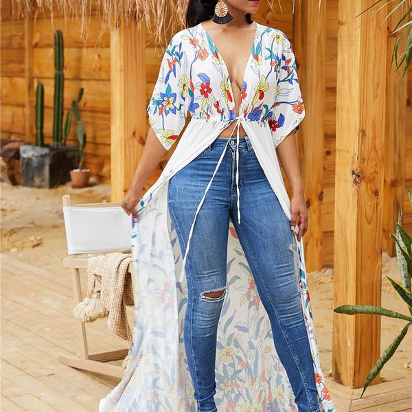 newly women sun protective coat breathable print v neck elastic waist long coat for summer dod886, Black
newly women sun protective coat breathable print v neck elastic waist long coat for summer dod886, Black