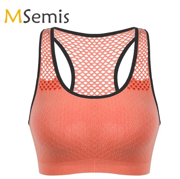 womens yoga bra netted u neck racer back removable pads push up seamless active workout running gym yoga sports bra top, White;black
womens yoga bra netted u neck racer back removable pads push up seamless active workout running gym yoga sports bra top, White;black