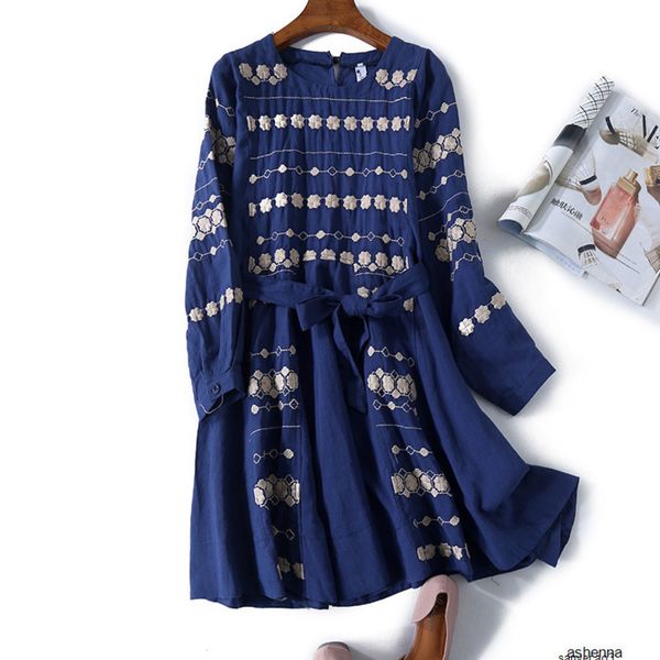 womens designer season slim embroidered temperament round neck a- line dressyzujh, Black;gray
womens designer season slim embroidered temperament round neck a- line dressyzujh, Black;gray