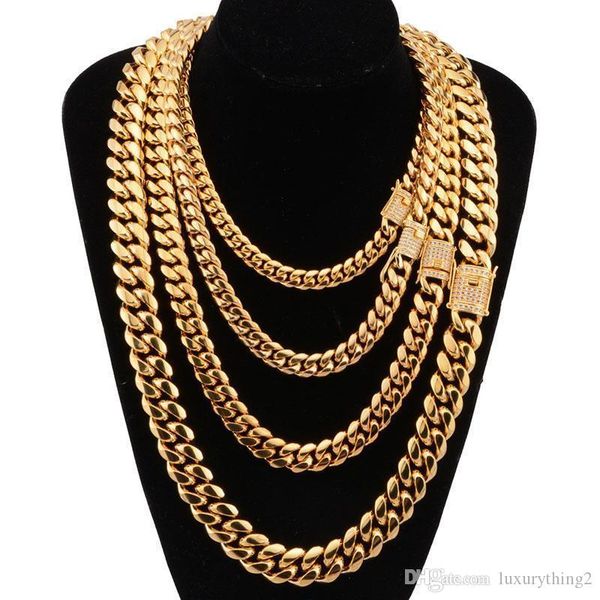 8-18mm wide stainless steel cuban miami chains necklaces cz zircon box lock big heavy gold chain for men hip hop rock jewelry j190711, Silver
8-18mm wide stainless steel cuban miami chains necklaces cz zircon box lock big heavy gold chain for men hip hop rock jewelry j190711, Silver