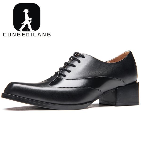 new high heels mens dress shoes genuine leather square toe career work shoes men height increase fashion wedding black
new high heels mens dress shoes genuine leather square toe career work shoes men height increase fashion wedding black