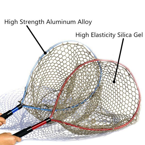 aluminum alloy fish net retractable silicon rubber landing net catch and release holder fishing 85cm
aluminum alloy fish net retractable silicon rubber landing net catch and release holder fishing 85cm
