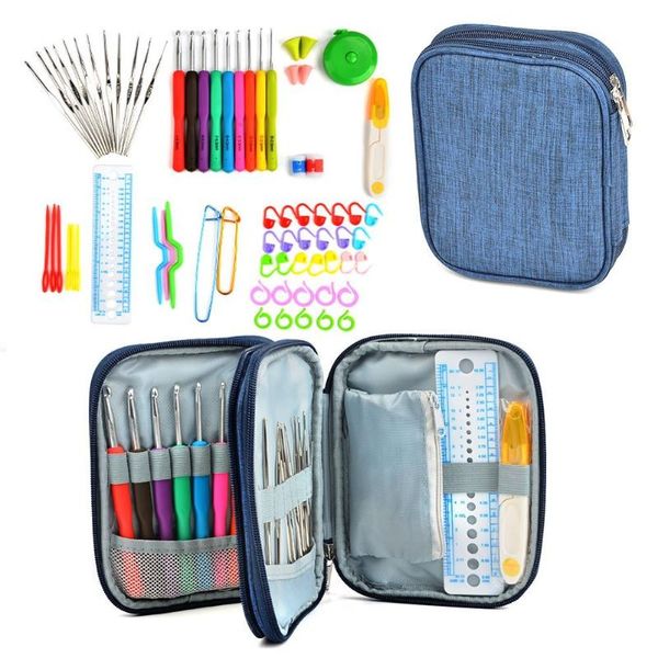 72pcs ergonomic crochet hook set 2-6mm soft grip crochet needles 0.6-1.9mm aluminum knitting needle sewing accessories with case, Black
72pcs ergonomic crochet hook set 2-6mm soft grip crochet needles 0.6-1.9mm aluminum knitting needle sewing accessories with case, Black
