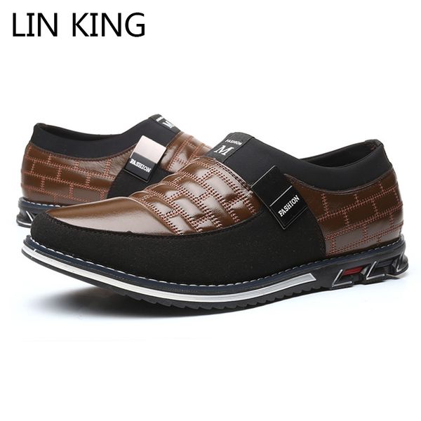 lin king men leather casual shoes slip on lazy shoes anti skid outdoor loafers man formal business wedding dress plus size, Black
lin king men leather casual shoes slip on lazy shoes anti skid outdoor loafers man formal business wedding dress plus size, Black