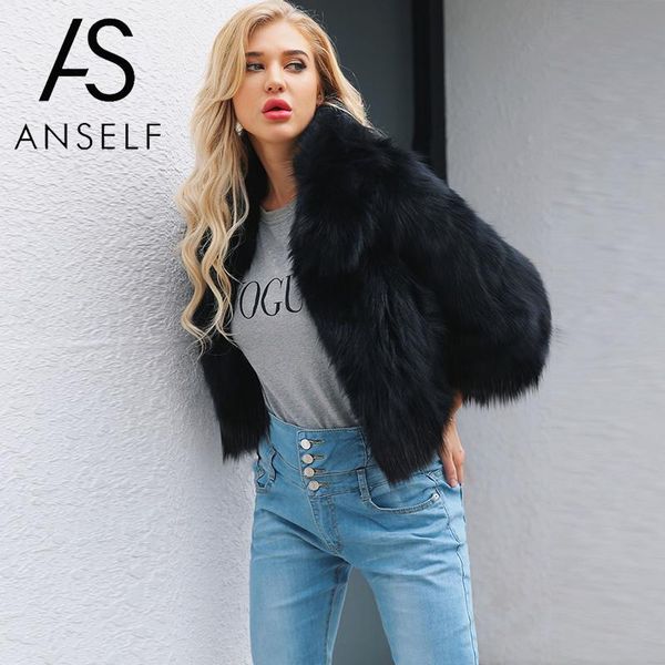 2019 autumn coat women faux fur jacket shaggy fluffy pure color three quarter sleeve warm slim luxury outerwear female tunics, Black
2019 autumn coat women faux fur jacket shaggy fluffy pure color three quarter sleeve warm slim luxury outerwear female tunics, Black