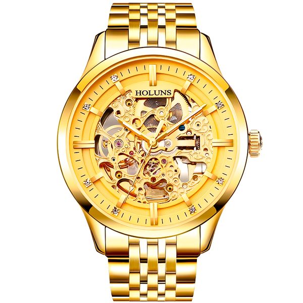 montre de luxe mens watches luxury business automatic machinery watch men sport full steel waterproof designer watches, Slivery;brown
montre de luxe mens watches luxury business automatic machinery watch men sport full steel waterproof designer watches, Slivery;brown