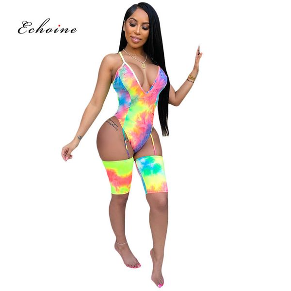 echoine jumpsuit women spaghetti straps bodysuit tie-dye printed cross strap backless cut out sheath shorts pants sportwear, Black;white
echoine jumpsuit women spaghetti straps bodysuit tie-dye printed cross strap backless cut out sheath shorts pants sportwear, Black;white