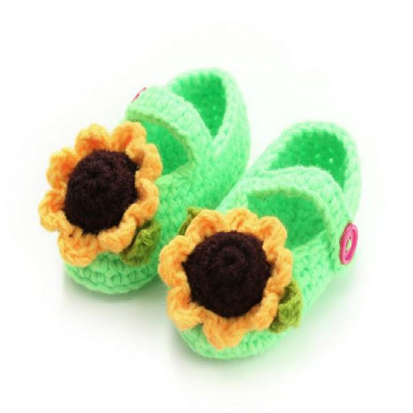 1pair lovely soft-soled baby girls sunflowers colors handwork knit toddler shoes children's crib shoes russia ing
1pair lovely soft-soled baby girls sunflowers colors handwork knit toddler shoes children's crib shoes russia ing