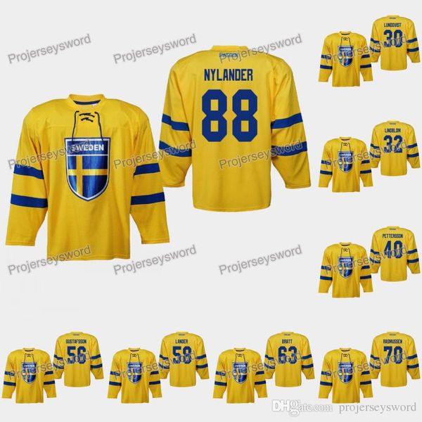 Sweden William Nylander 2019 IIHF World Championship Jersey Henrik Lundqvist skar Lindblom Elias Pettersson Erik Gustafsson Jesper Bratt
Sweden William Nylander 2019 IIHF World Championship Jersey Henrik Lundqvist skar Lindblom Elias Pettersson Erik Gustafsson Jesper Bratt