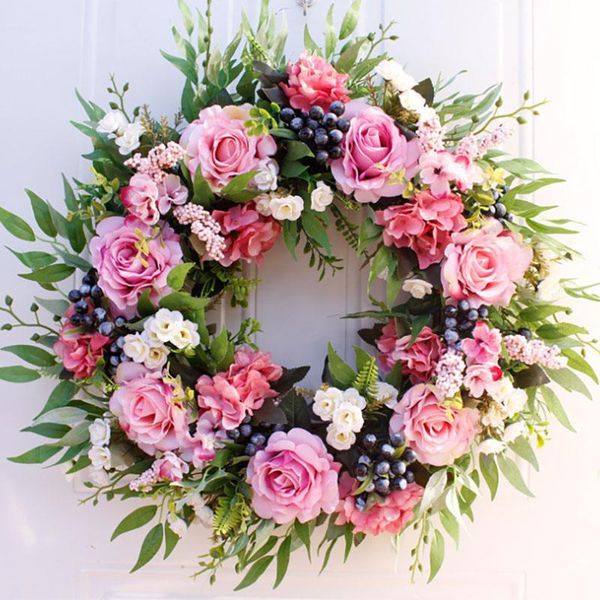 56 cm large size rose artificial flower wreath for door wall window christmas home wedding garden decoration
56 cm large size rose artificial flower wreath for door wall window christmas home wedding garden decoration