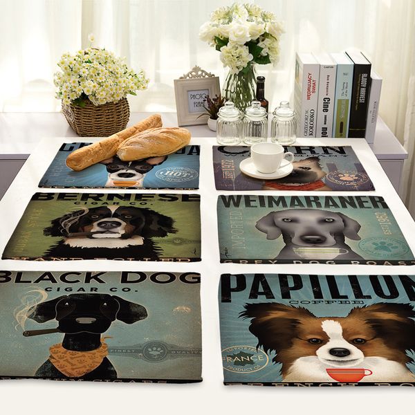 nordic cartoon animal dog series printing placemat cotton linen lovely tableware insulation pad coaster dining table decoration t200703
nordic cartoon animal dog series printing placemat cotton linen lovely tableware insulation pad coaster dining table decoration t200703
