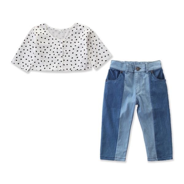 2-7years toddler kids baby girl t-shirt denim pants jeans outfits clothes summer, White
2-7years toddler kids baby girl t-shirt denim pants jeans outfits clothes summer, White