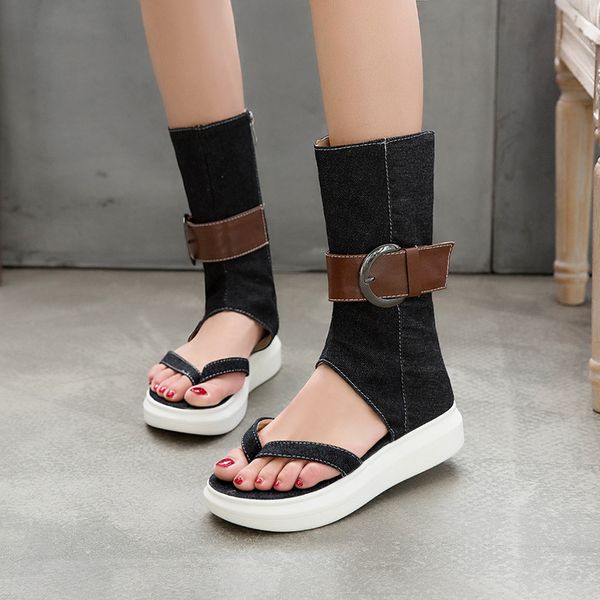 summer roman girls sandals denim ankle gladiator women boots flat heel holiday short black girls casual shoes size 33-43 ing
summer roman girls sandals denim ankle gladiator women boots flat heel holiday short black girls casual shoes size 33-43 ing