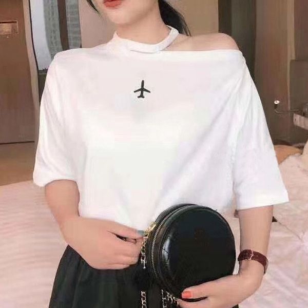 rdjx4 2019 t-shirt embroidery summer clothes with hanging neck and naked shoulder t-shirt women's short sleeve loose embroidery white s
rdjx4 2019 t-shirt embroidery summer clothes with hanging neck and naked shoulder t-shirt women's short sleeve loose embroidery white s