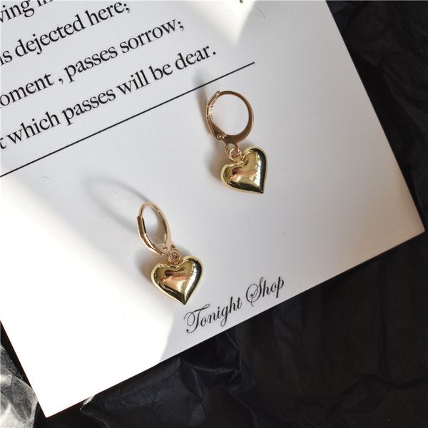 minimalist heart hoop earrings normcore teenage heart boucle d'oreille femme cute korea copper earring for women girl jewelry, Golden
minimalist heart hoop earrings normcore teenage heart boucle d'oreille femme cute korea copper earring for women girl jewelry, Golden