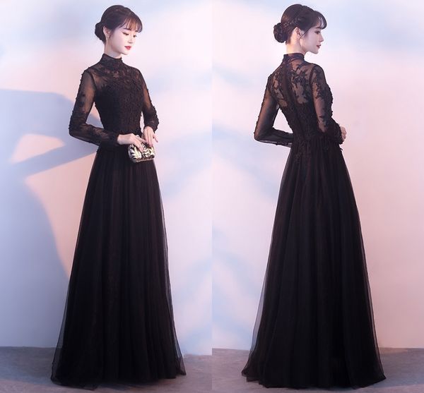 elegant black long tail winter a-line evening dresses t-shirt fashion back velveteen long sleeved hollow ball prom gowns dh21, Black;red
elegant black long tail winter a-line evening dresses t-shirt fashion back velveteen long sleeved hollow ball prom gowns dh21, Black;red