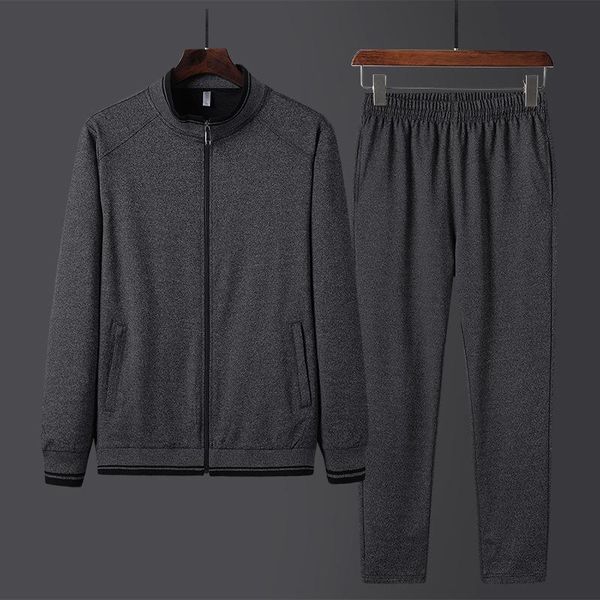 2019 spring and autumn new health cloth sweater casual two-piece track suit pants men men, Gray
2019 spring and autumn new health cloth sweater casual two-piece track suit pants men men, Gray