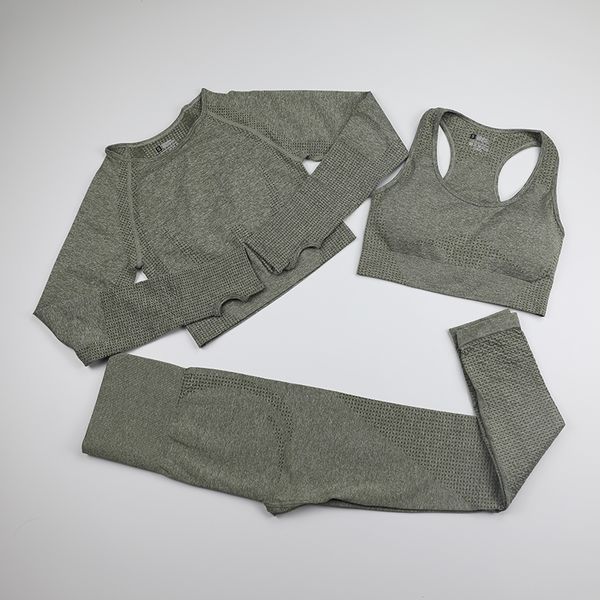 women seamless yoga set fitness sports suits yoga long sleeve shirts high waist running leggings workout bra gym clothing
women seamless yoga set fitness sports suits yoga long sleeve shirts high waist running leggings workout bra gym clothing