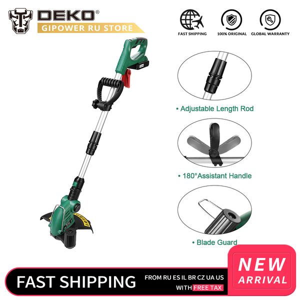 deko dkgt06 20v cordless grass trimmer lawn mower adjustable handle home diy garden power trimmer 1500mah lithium battery pack
deko dkgt06 20v cordless grass trimmer lawn mower adjustable handle home diy garden power trimmer 1500mah lithium battery pack