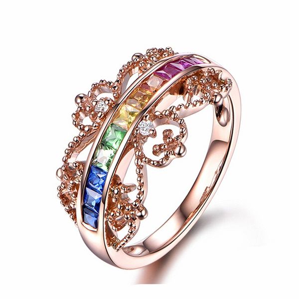 colorful gems ring fashion 925 silver jewelry for female cubic zirconia rings wedding engagement party gifts ornaments rose gold, Slivery;golden
colorful gems ring fashion 925 silver jewelry for female cubic zirconia rings wedding engagement party gifts ornaments rose gold, Slivery;golden
