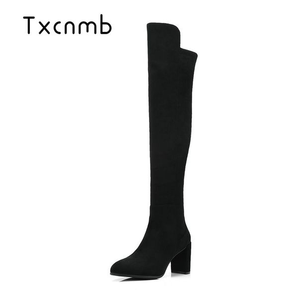 txcnmb women winter thigh high boots over the knee female genuine leather shoes zipper high heels black long bota
txcnmb women winter thigh high boots over the knee female genuine leather shoes zipper high heels black long bota