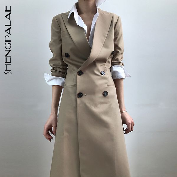 shengpalae 2019 new spring summer solid color jacket for women turn-down collar long sleeve slim double breasted women coatfm500, Tan;black
shengpalae 2019 new spring summer solid color jacket for women turn-down collar long sleeve slim double breasted women coatfm500, Tan;black