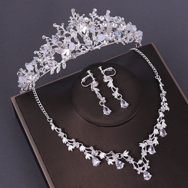 kmvexo 3pcs opval crystal bridal wedding costume jewelry sets necklaces earrings tiaras sets wedding engagement jewelry 2019 new, Silver
kmvexo 3pcs opval crystal bridal wedding costume jewelry sets necklaces earrings tiaras sets wedding engagement jewelry 2019 new, Silver