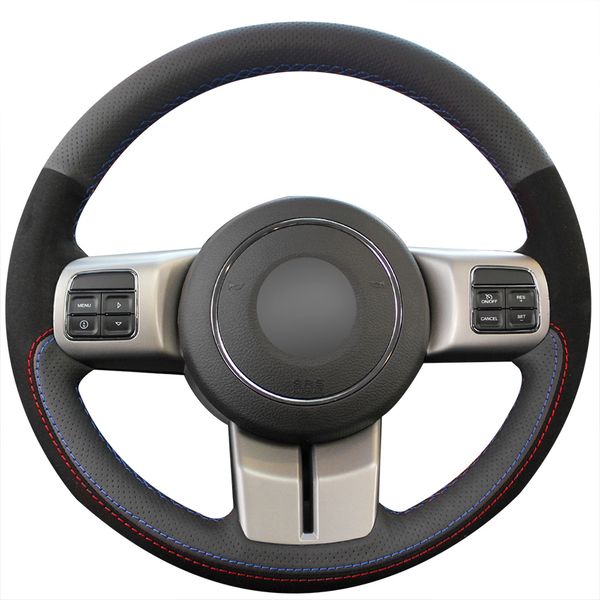 black genuine leather black suede car steering wheel cover for jeep compass grand cherokee wrangler patriot
black genuine leather black suede car steering wheel cover for jeep compass grand cherokee wrangler patriot