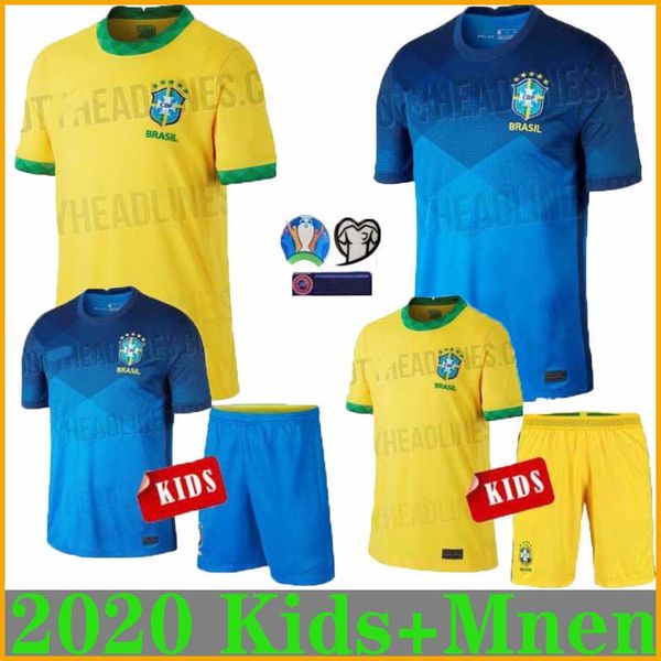 2020 brazil kids soccer jerseys brasil neres copa america kits home away yellow blue brazil 20 21 g. jesus jersey football shirts, Black;yellow
2020 brazil kids soccer jerseys brasil neres copa america kits home away yellow blue brazil 20 21 g. jesus jersey football shirts, Black;yellow