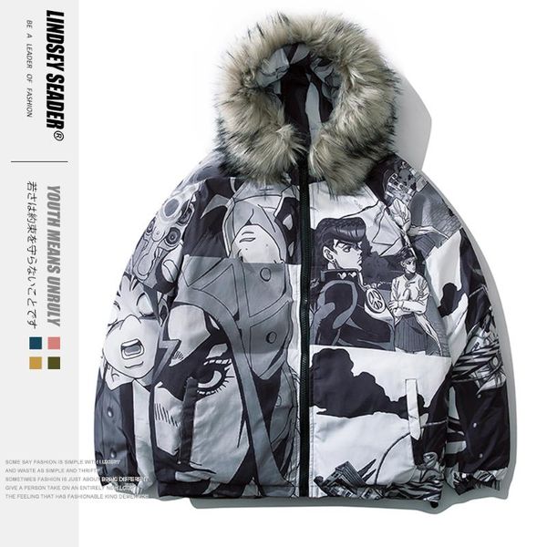 lindsey seader cotton padded removable fur hooded parkas coats winter fashion thick warm parka jackets streetwear hip hop, Black
lindsey seader cotton padded removable fur hooded parkas coats winter fashion thick warm parka jackets streetwear hip hop, Black