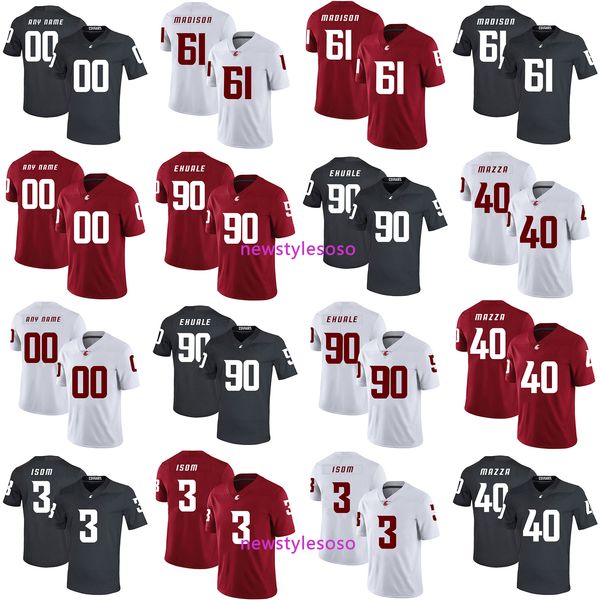 washington state cougars 3 daniel isom 90 daniel ekuale 61 cole madison 40 blake mazza 00 any name mens football jerseys, Black;red
washington state cougars 3 daniel isom 90 daniel ekuale 61 cole madison 40 blake mazza 00 any name mens football jerseys, Black;red