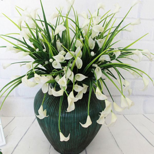 new beautiful 25 heads/bouquet mini artificial calla with leaf plastic fake lily aquatic plants home room decoration flower
new beautiful 25 heads/bouquet mini artificial calla with leaf plastic fake lily aquatic plants home room decoration flower